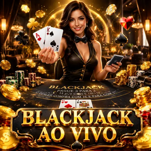 mesa de blackjack ao vivo com cartas sendo distribuídas pelo crupiê