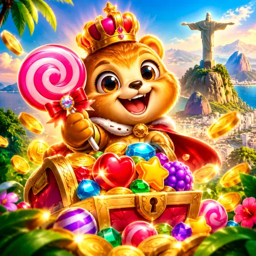 Sweet Bonanza com doces coloridos e multiplicadores